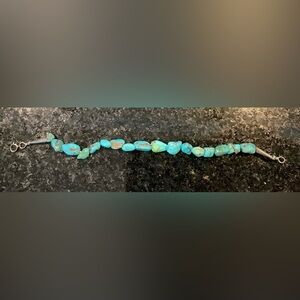 Turquoise Beaded Bracelet 8”